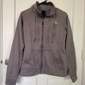 north face zip up women’s light hooded jacket M